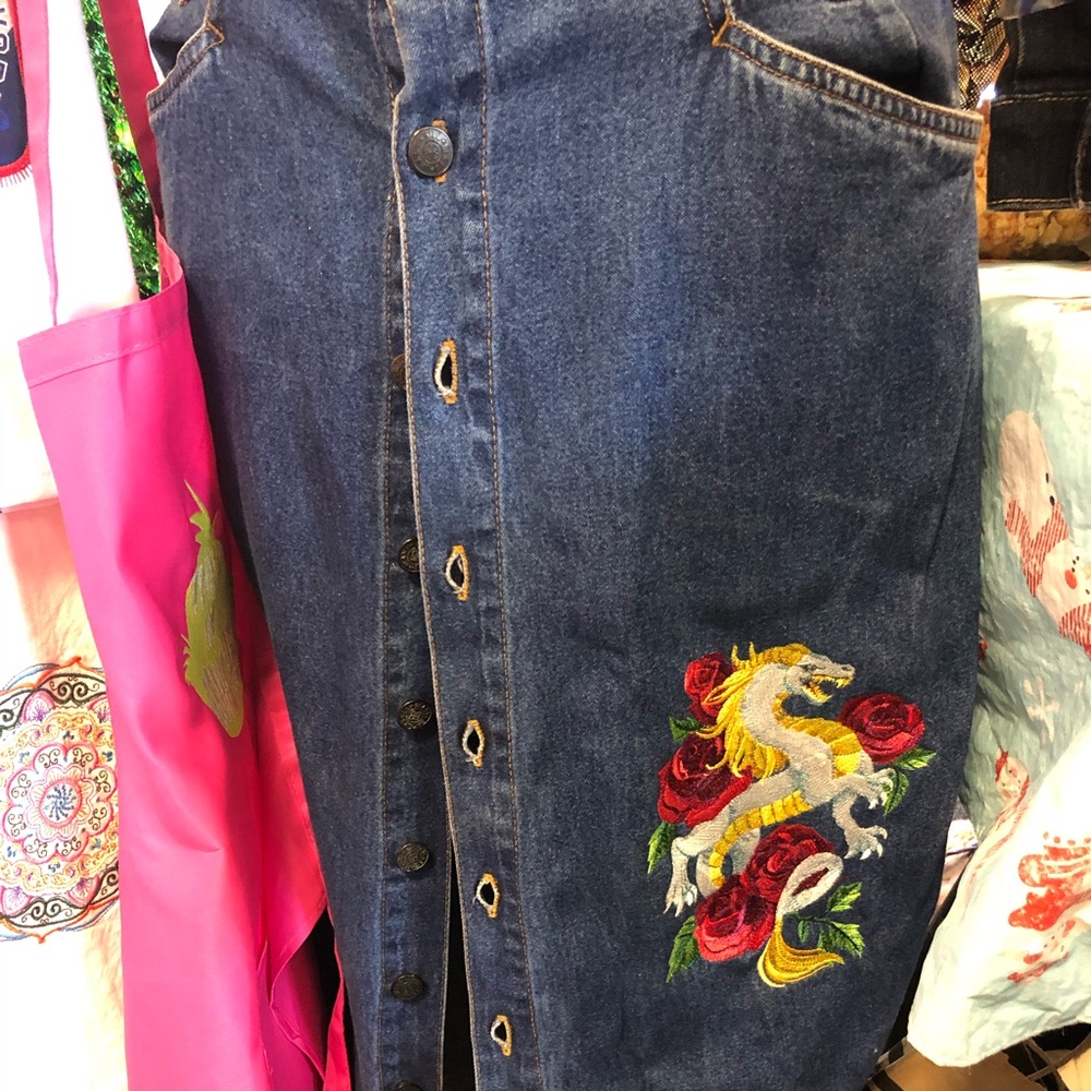 Bill Blass denim skirt